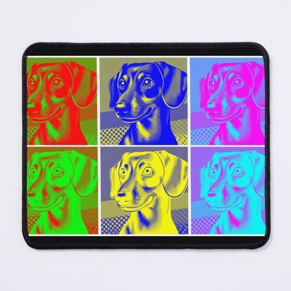Item preview, Dachshund Pop Art designed and sold by PetPaletteCards.