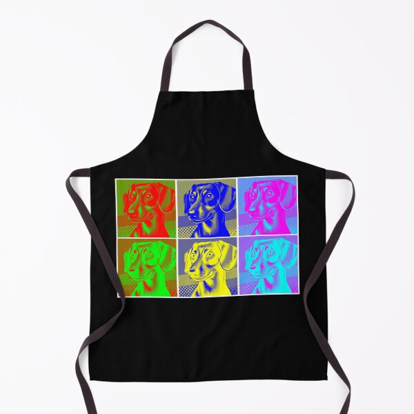 Item preview, Dachshund Pop Art designed and sold by PetPaletteCards.