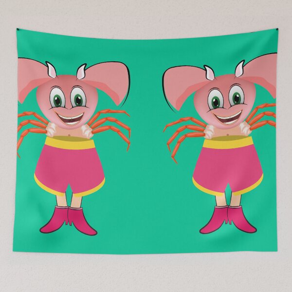 Item preview, Happy Nose Pig Crab designed and sold by AbeeRedB.