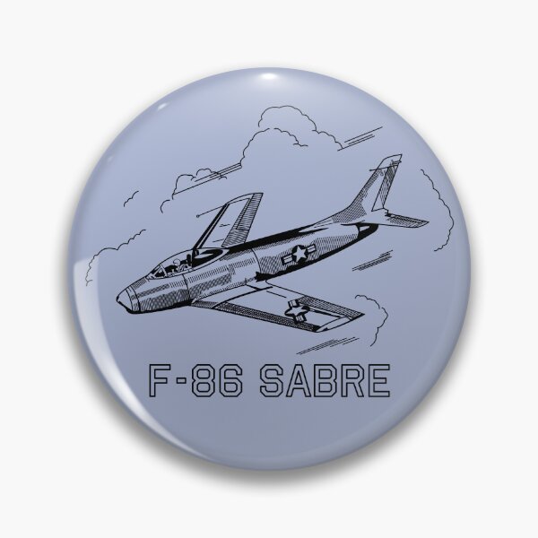 Item preview, F-86 Sabre Jet Plane Flying Fast Through Clouds designed and sold by MilitaryMart.