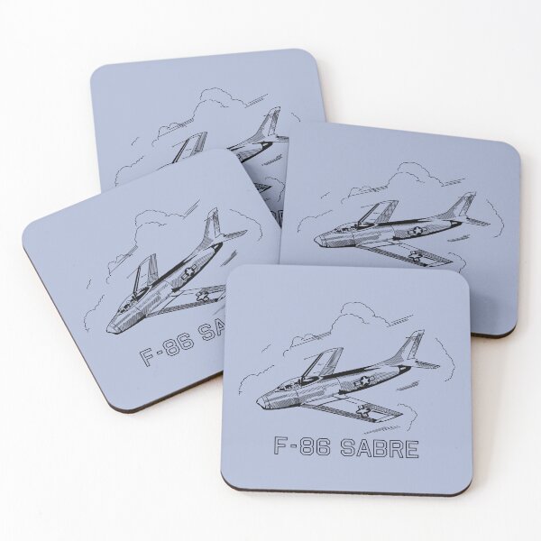 Item preview, F-86 Sabre Jet Plane Flying Fast Through Clouds designed and sold by MilitaryMart.