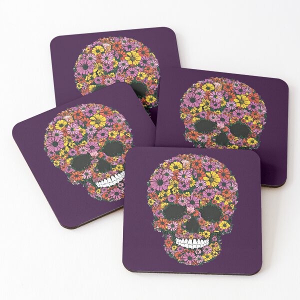 Item preview, Floral skull designed and sold by BlissfulBlossom.