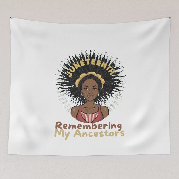 Item preview, Hair Black Woman Remembering My Ancestors -Juneteenth 2024 designed and sold by lorenzoha.