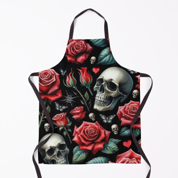 Item preview, Red roses and skulls designed and sold by Libretti.