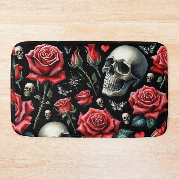 Item preview, Red roses and skulls designed and sold by Libretti.