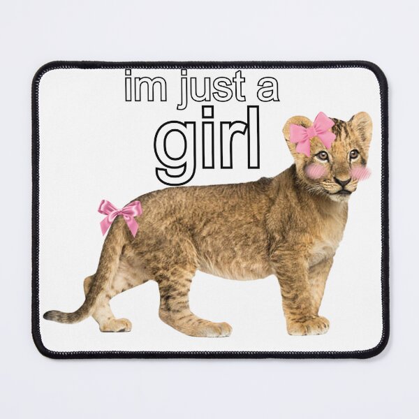 Item preview, im just a girl coquette lion  designed and sold by SillyLittleSnek.
