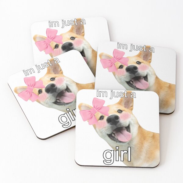 Item preview, shiba inu im just a girl designed and sold by SillyLittleSnek.