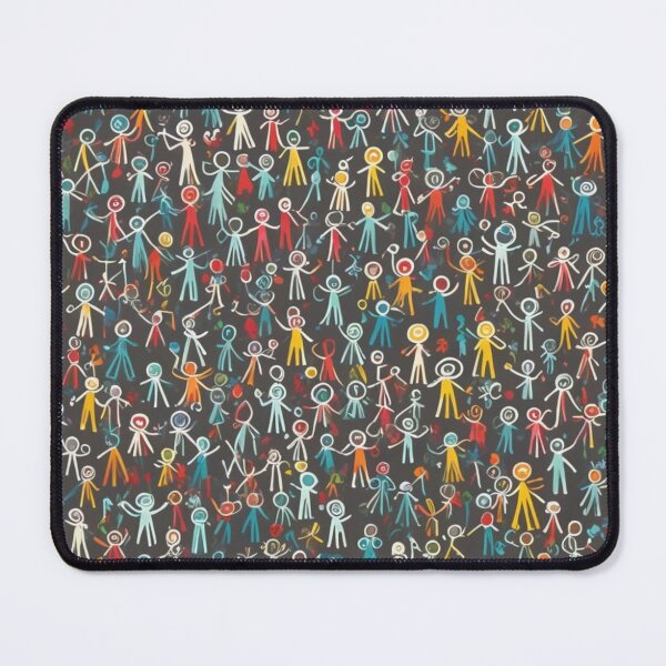 Item preview, Abstract Colorful People Pattern designed and sold by calibrit.