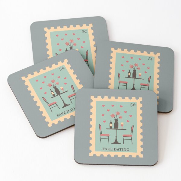 Item preview, Stamp Fake Dating Romance Book Club Fantasy Book Trope designed and sold by BookWishEra.