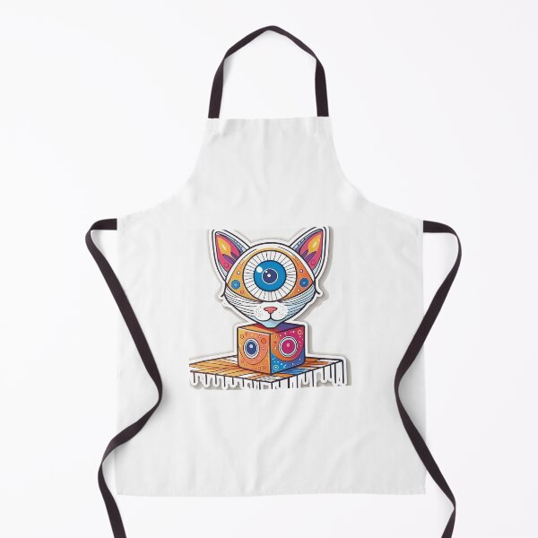 Item preview, Third Eye Open White Cat designed and sold by CatStickershere.
