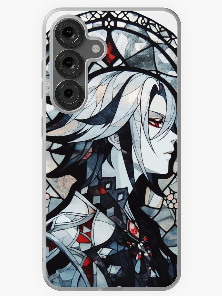 Thumbnail 1 of 4, Samsung Galaxy Phone Case, Stained Glass Arlecchino designed and sold by SchellStation.