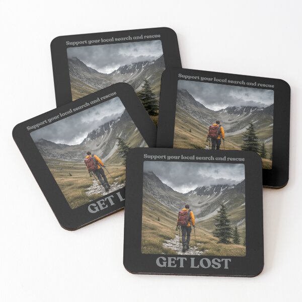 Item preview, Support your local search and rescue, get lost in the mountains designed and sold by TouchofAlaska.