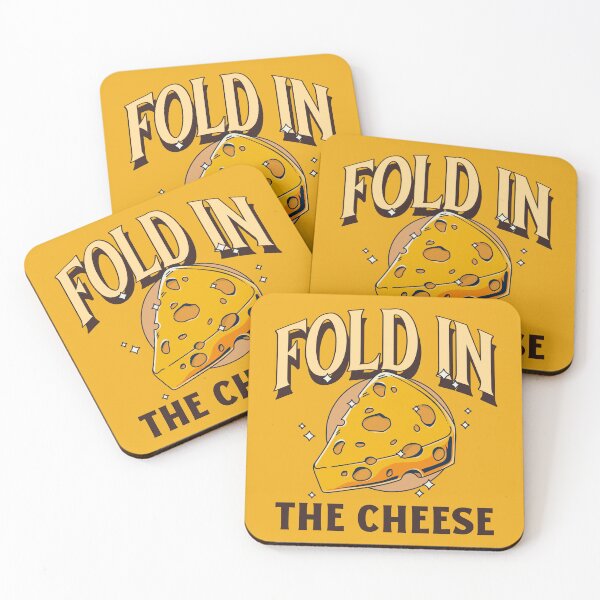 Item preview, Fold in the Cheese Yellow designed and sold by ZenStitchMotifs.
