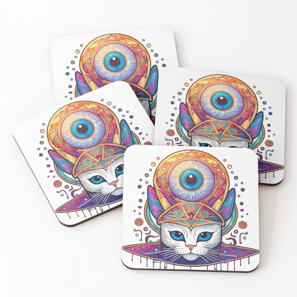 Item preview, Sacred Cat Power Sticker  designed and sold by CatStickershere.
