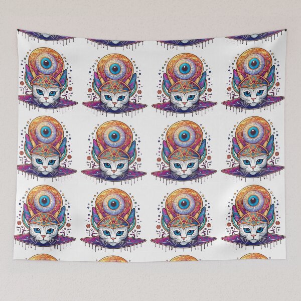 Item preview, Sacred Cat Power Sticker  designed and sold by CatStickershere.