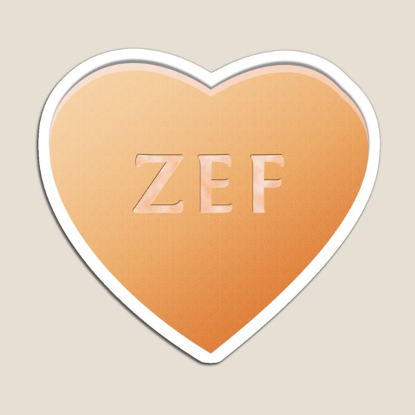 Zef Candy Heart - Orange Magnet