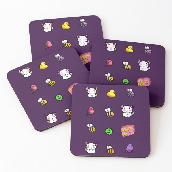 Item preview, Cute Axolotl Duck Bees Birds Pack  designed and sold by lazarosdesign.
