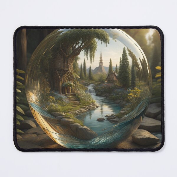 Item preview, Hidden Village: Enchanted Forest Retreat Encased In Glass designed and sold by EnchantedVista.