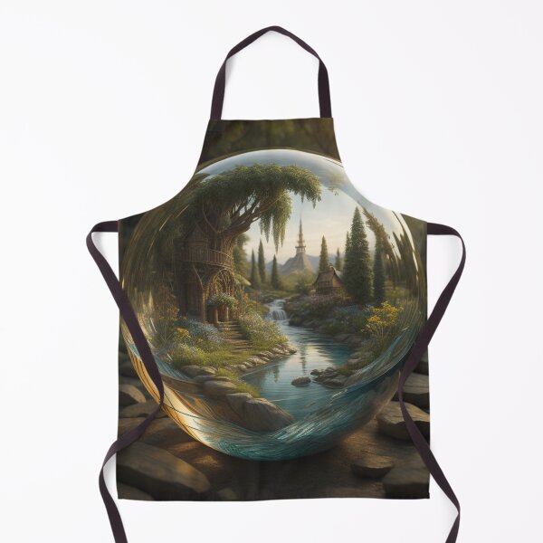 Item preview, Hidden Village: Enchanted Forest Retreat Encased In Glass designed and sold by EnchantedVista.