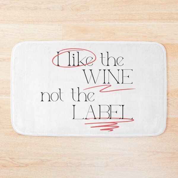 Item preview, I Like the Wine Not the Label designed and sold by ZenStitchMotifs.