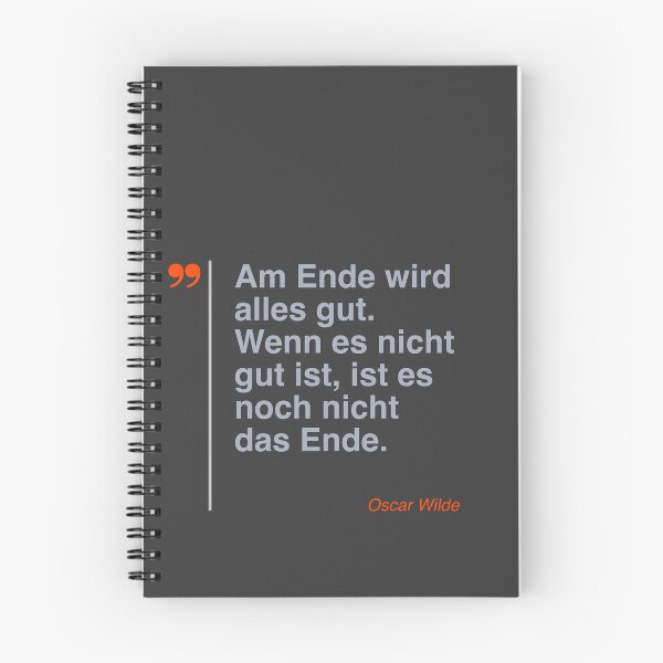 Item preview, Oscar Wilde Zitat über das Leben auf deutsch designed and sold by CMYKStudio.