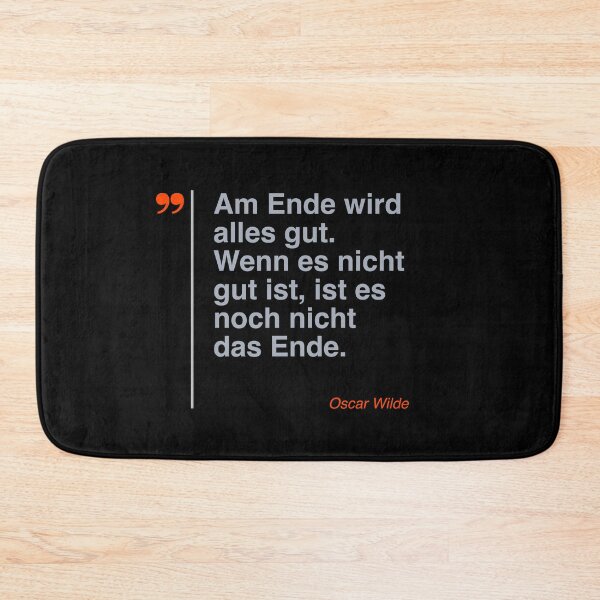 Item preview, Oscar Wilde Zitat über das Leben auf deutsch designed and sold by CMYKStudio.