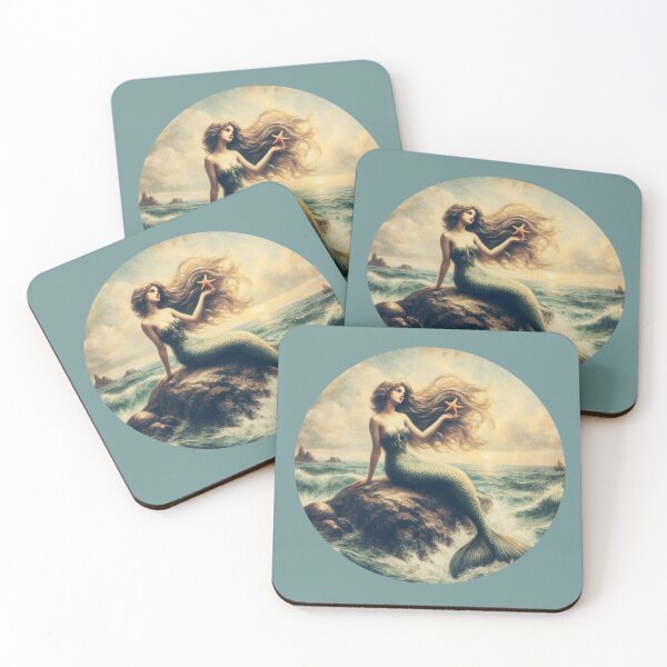 Item preview, Old World Mermaid Art designed and sold by SeaStarAlex.