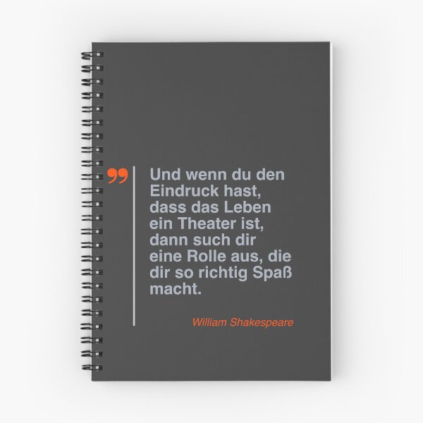 Item preview, William Shakespeare Zitat über das Leben auf deutsch designed and sold by CMYKStudio.