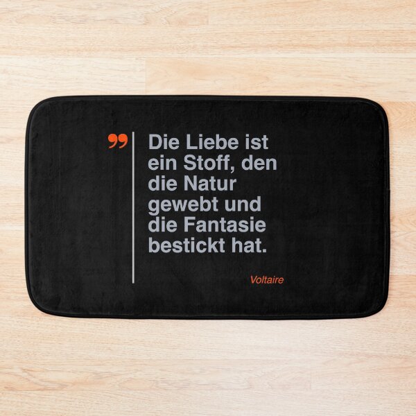 Item preview, Voltaire  Zitat über das Leben auf deutsch designed and sold by CMYKStudio.