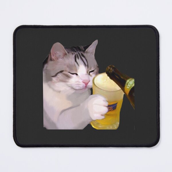 Item preview, Funny cat drinking designed and sold by Creampeachy.