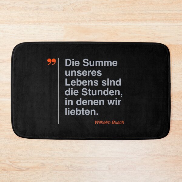 Item preview, Wilhelm Busch Zitat über das Leben auf deutsch designed and sold by CMYKStudio.