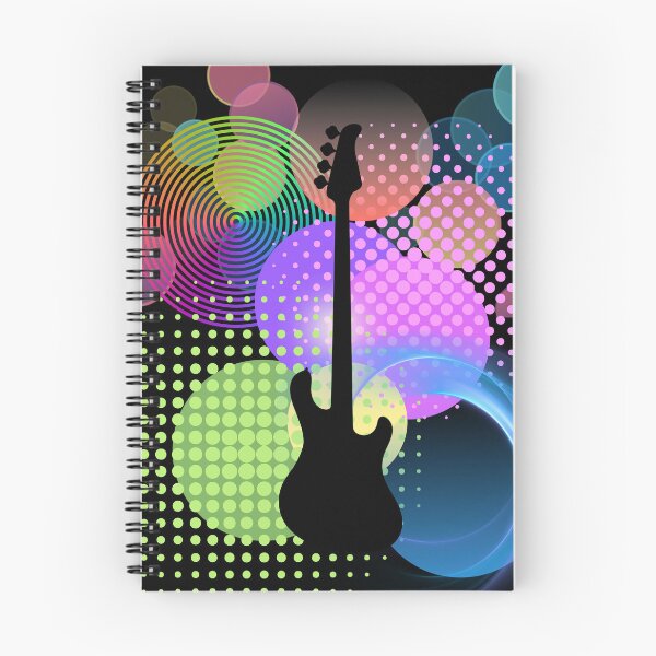 Item preview, Electric Bass In Silhouette & Color designed and sold by BrightrDayMusicArt.