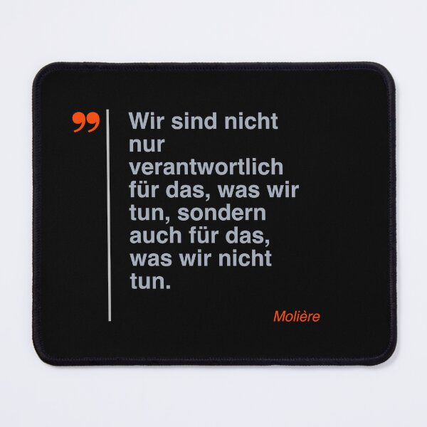 Item preview, Molière  Zitat über das Leben auf deutsch designed and sold by CMYKStudio.