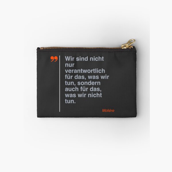Item preview, Molière  Zitat über das Leben auf deutsch designed and sold by CMYKStudio.