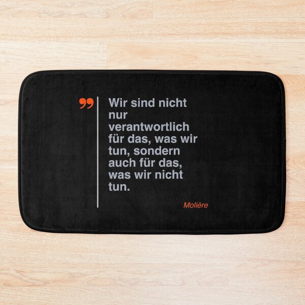 Item preview, Molière  Zitat über das Leben auf deutsch designed and sold by CMYKStudio.