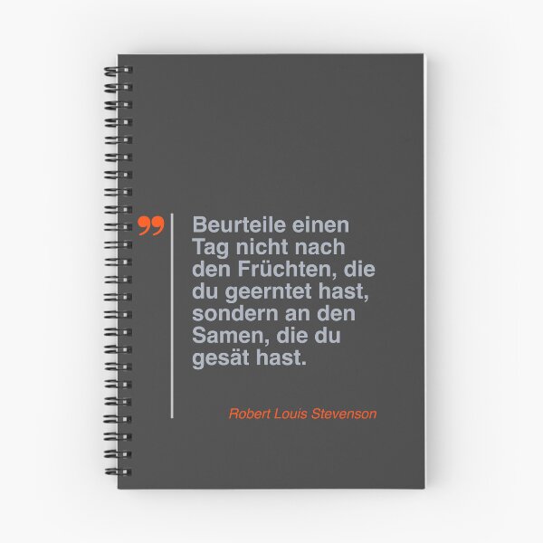 Item preview, Robert Louis Stevenson Zitat über das Leben auf deutsch designed and sold by CMYKStudio.