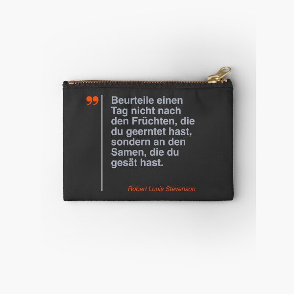 Item preview, Robert Louis Stevenson Zitat über das Leben auf deutsch designed and sold by CMYKStudio.