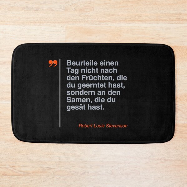 Item preview, Robert Louis Stevenson Zitat über das Leben auf deutsch designed and sold by CMYKStudio.