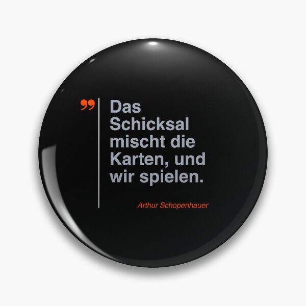 Item preview, Arthur Schopenhauer Zitat über das Leben auf deutsch designed and sold by CMYKStudio.