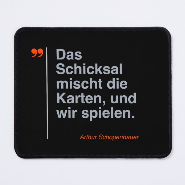 Item preview, Arthur Schopenhauer Zitat über das Leben auf deutsch designed and sold by CMYKStudio.