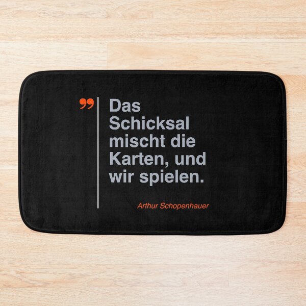 Item preview, Arthur Schopenhauer Zitat über das Leben auf deutsch designed and sold by CMYKStudio.