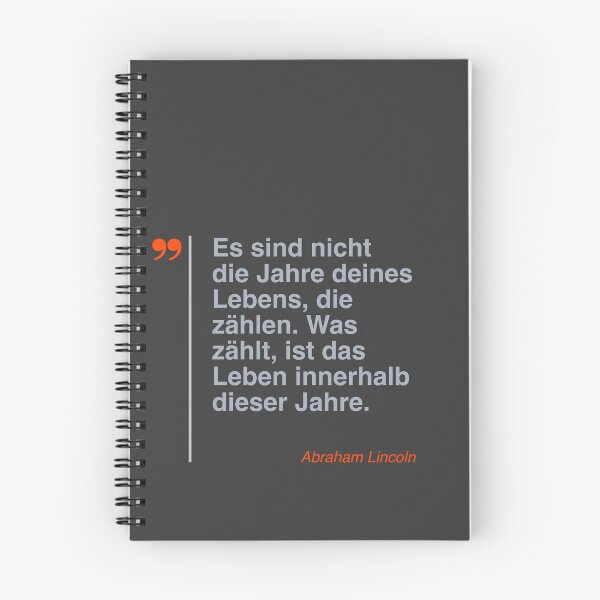 Item preview, Abraham Lincoln Zitat über das Leben auf deutsch designed and sold by CMYKStudio.