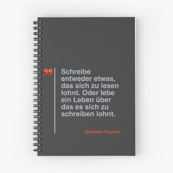 Item preview, Benjamin Franklin Zitat über das Leben auf deutsch designed and sold by CMYKStudio.