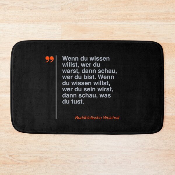 Item preview,  Buddhistische Weisheit Zitat über das Leben auf deutsch designed and sold by CMYKStudio.