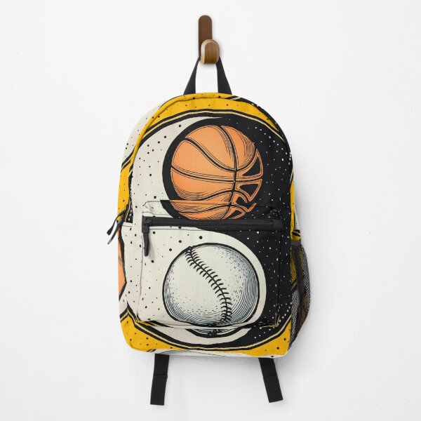 Item preview, Yin Yang Harmony: Basketball and Baseball Fusion Art designed and sold by ironpalette.