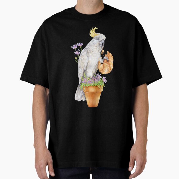 Item preview, Cheeky Cockatoo - Funny Sydney Bird eating Croisant designed and sold by Kayla Reay.