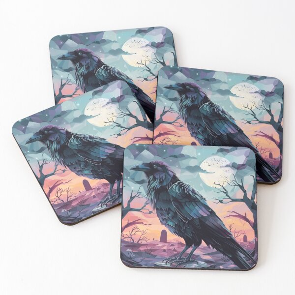 Item preview, Midnight Raven Watercolor Geometry  designed and sold by TheDarkStone.
