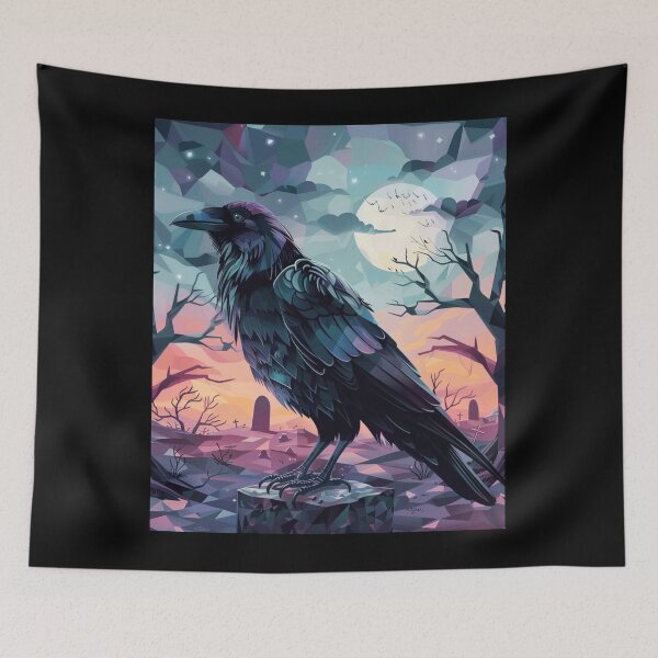 Item preview, Midnight Raven Watercolor Geometry  designed and sold by TheDarkStone.