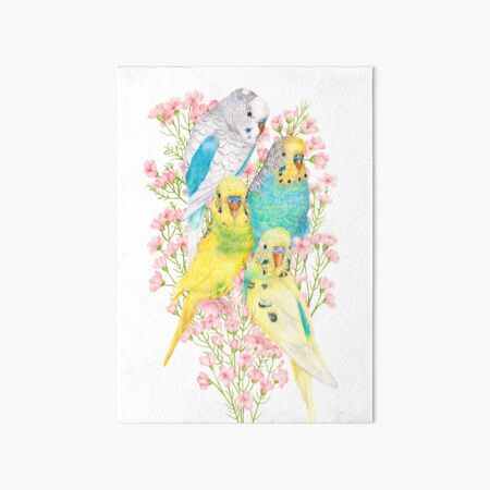 Item preview, Budgerigars designed and sold by Kayla Reay.