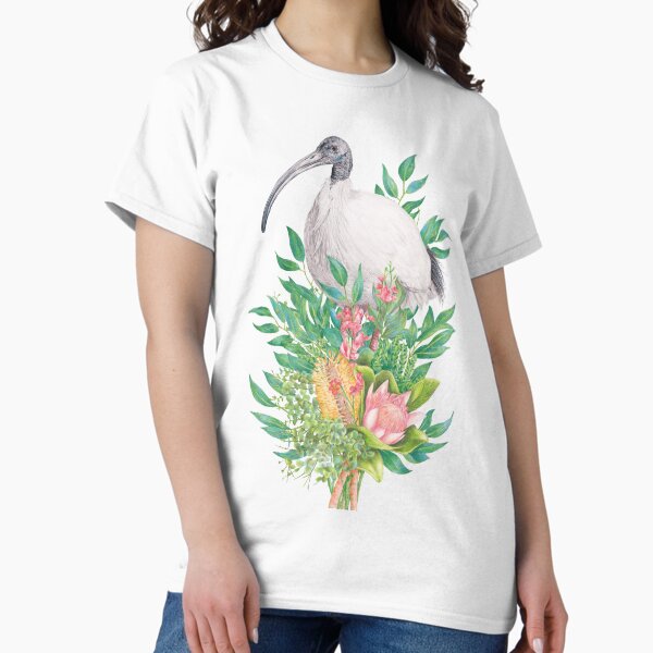 Artikel-Vorschau von Bin Chicken/Australischer Weißer Ibis || Blumenvögel, designt und verkauft von Kayla Reay.